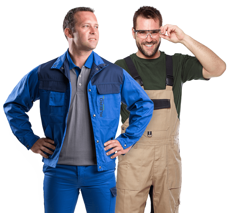 Arbeiter mit Schutzbekleidung